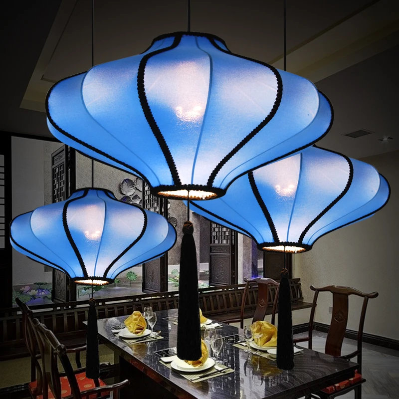 Подвесной светильник в китайском стиле из ткани ретро для гостиной|pendant lamp|hanging