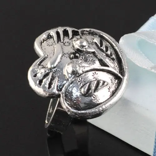 Античный серебряный цвет женские сплав Прекрасный мультфильм кольца в виде