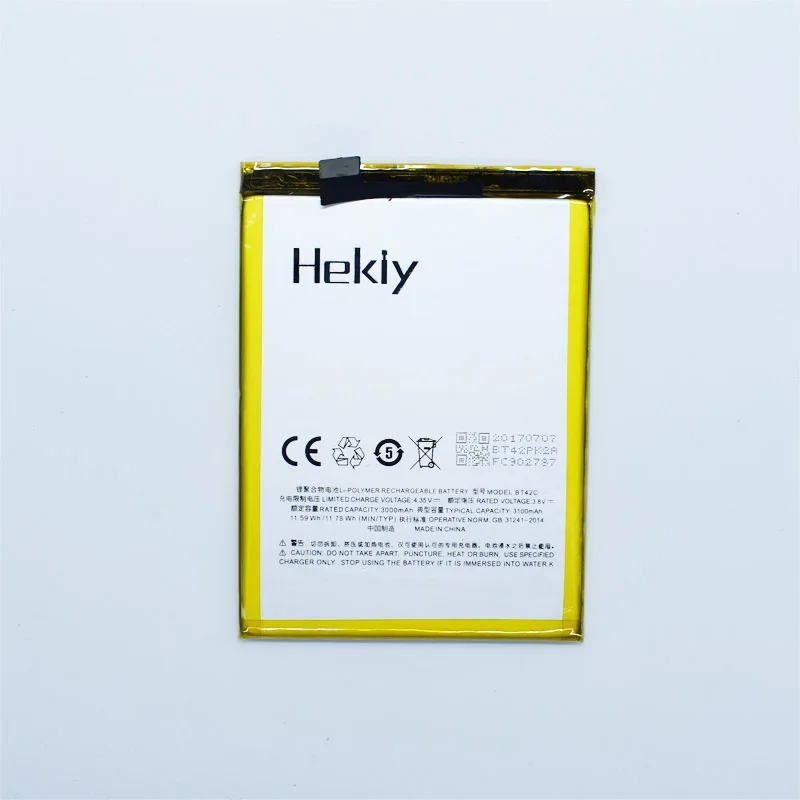 Hekiy новый высококачественный аккумулятор BT42C для Meizu M2 Note литий полимерные