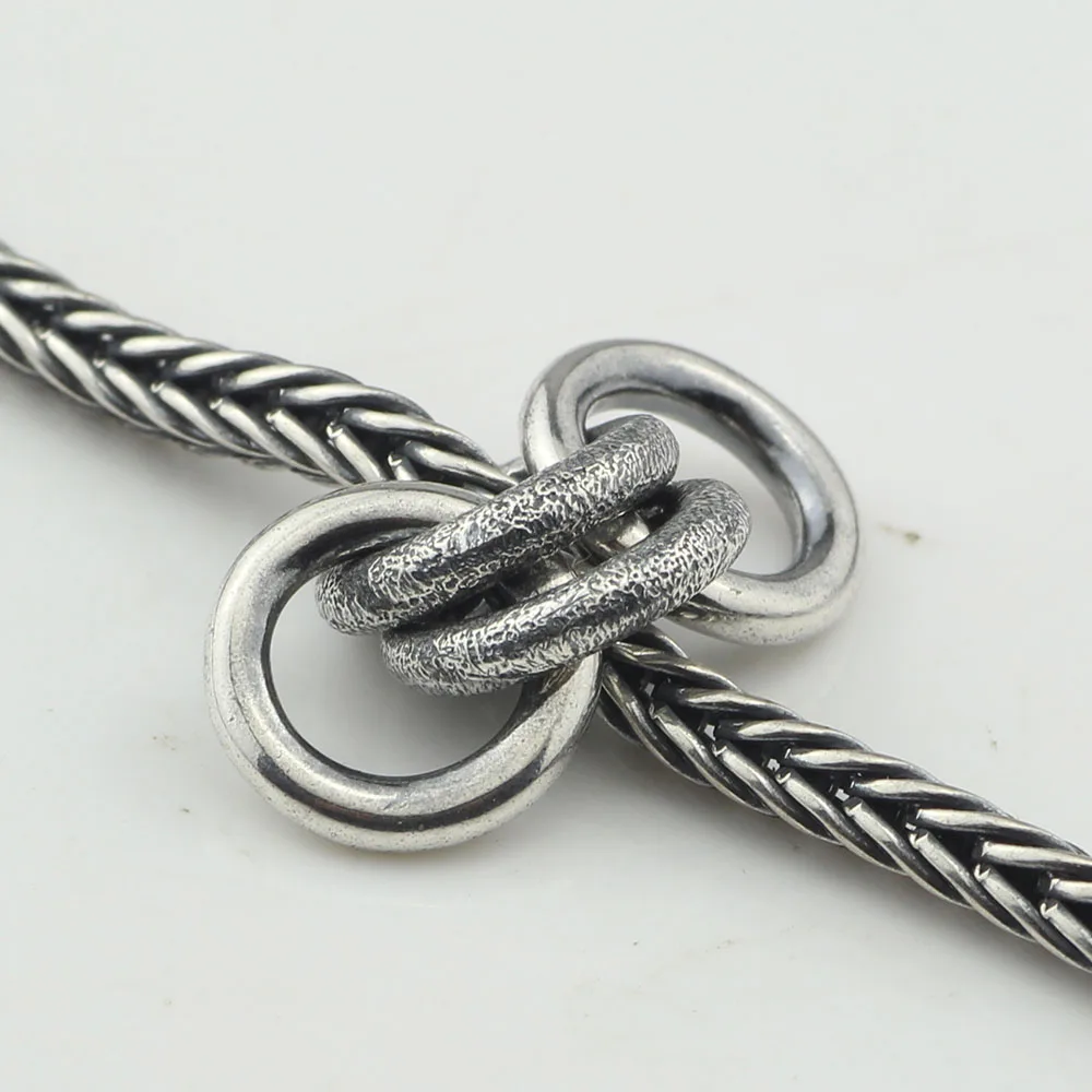 Beadshunter 925 пробы серебро четыре кольца Шарм Бисера Подходит Европейский браслет