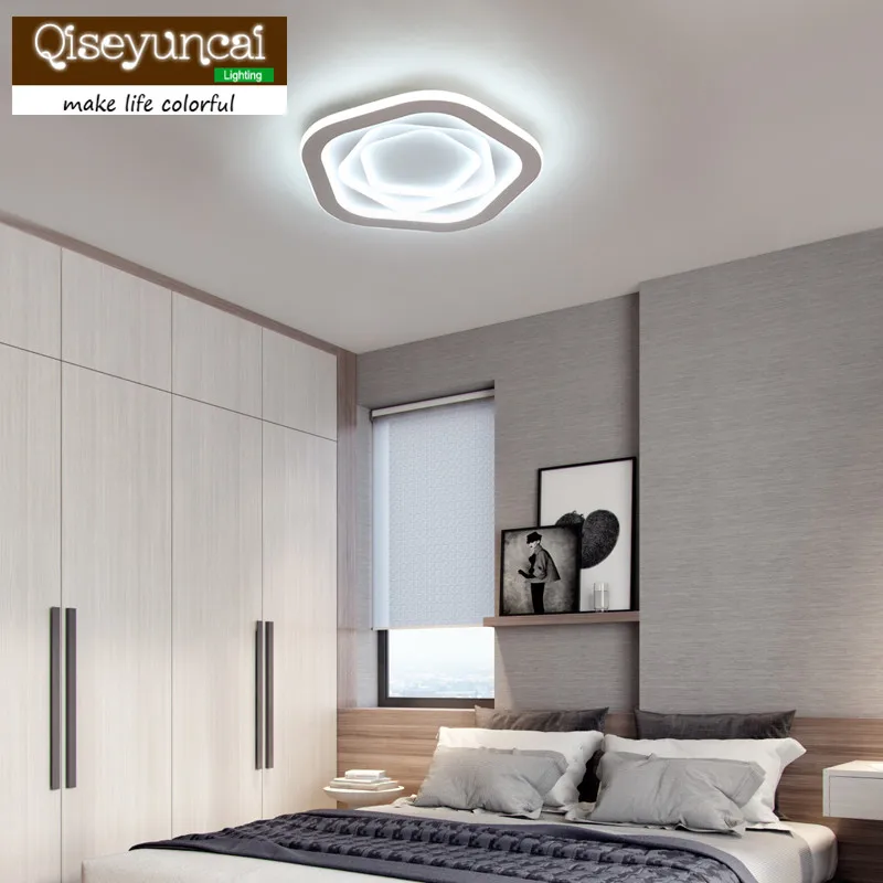

Qiseyuncai Nordic style rose warm romantic bedroom led ceiling lamp creative personality simple modern wedding room lamps