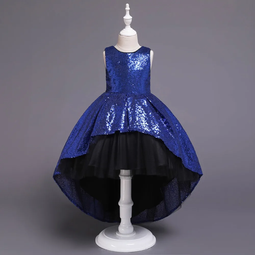 На складе Hi Low расшитые блестками платья с цветочным узором для девочек большим