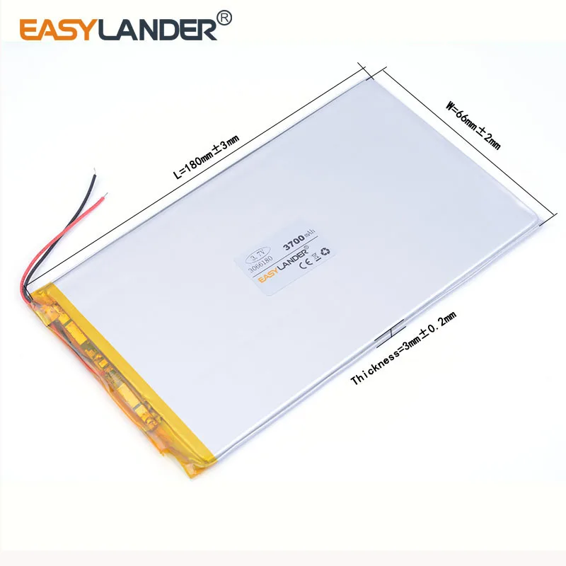 3 7 V литий полимерные батареи 3700mah 3066180 универсальный аккумулятор бренд