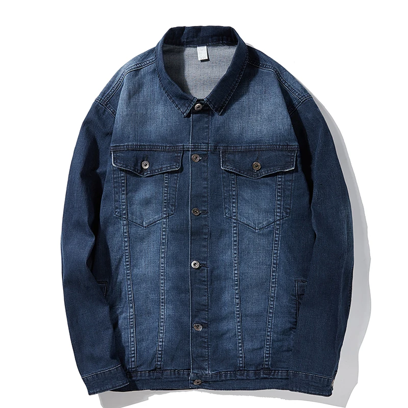 

2019 Autumn New Men Casual Denim Jacket Winter US Jean Jacket Retro Jacket Plus Size XXL-6XL 7115