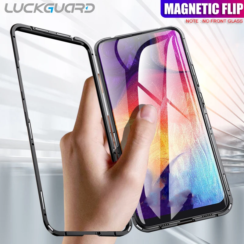Для samsung Galaxy S8 S9 S10 плюс Чехол Mangnetic флип Стекло Крышка для S7 Edge Note 8 9 J4 J6 J8 A7 A9 2018 M20 M10