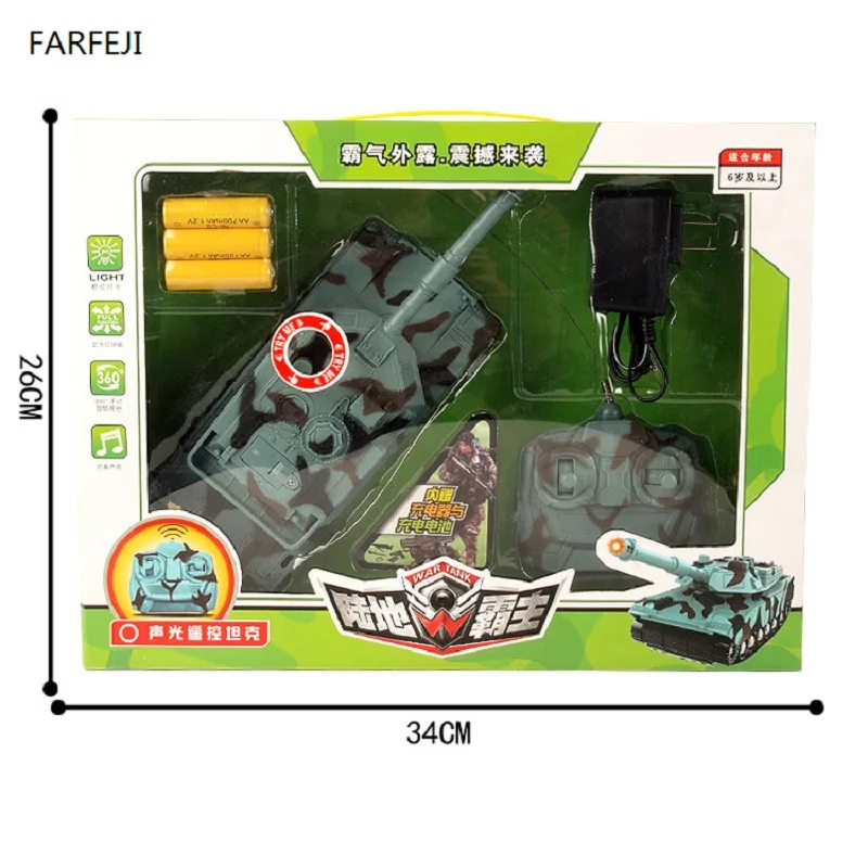 Farfeji 1:18 rc танк Игрушечные лошадки Дистанционное управление Танк игрушка для