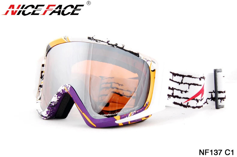 

Hot sale 2016 Free shipping wholesales/retail Winter anti-ultraviolet&fog skiing glasses/snow goggle Glasses