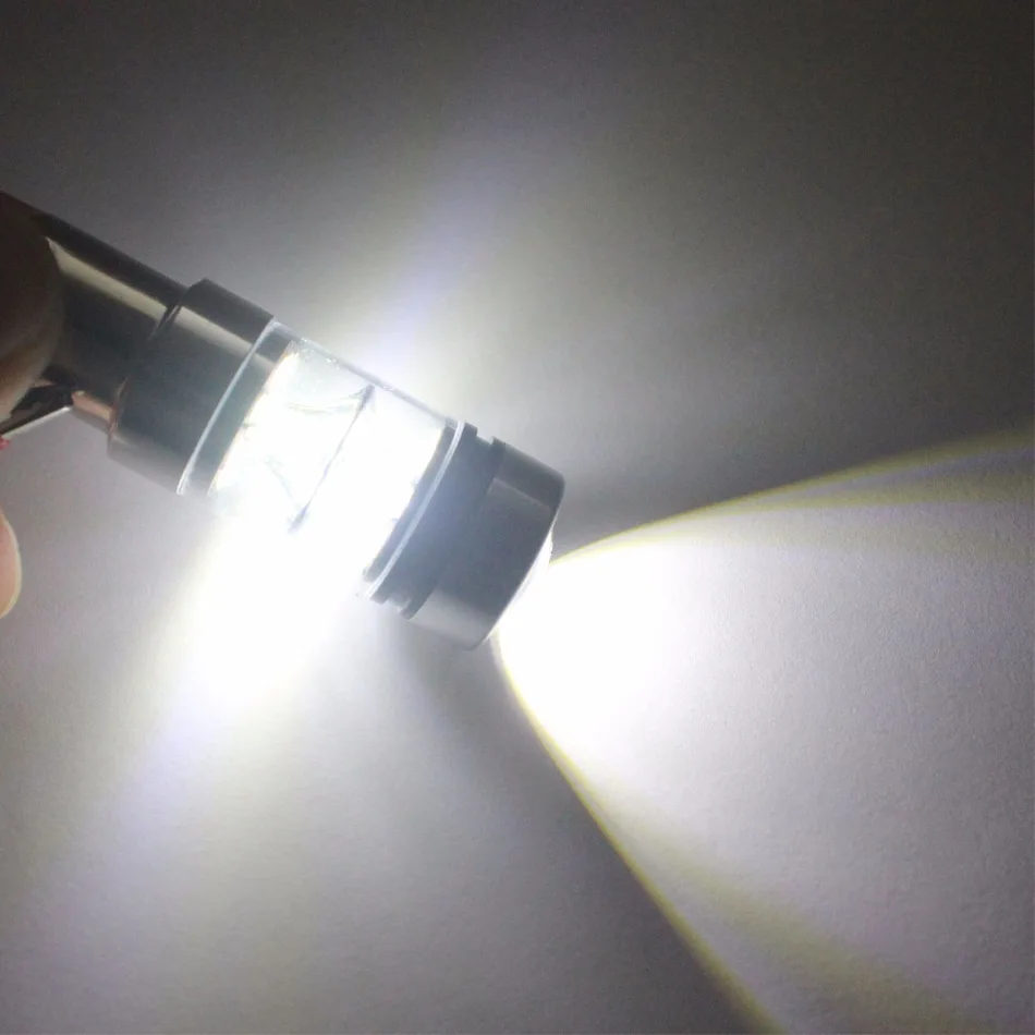 2 шт. 1157 BA15D 100 Вт 20 SMD 3030 3528 светодиодный лампы Фары заднего хода автомобиля для фар