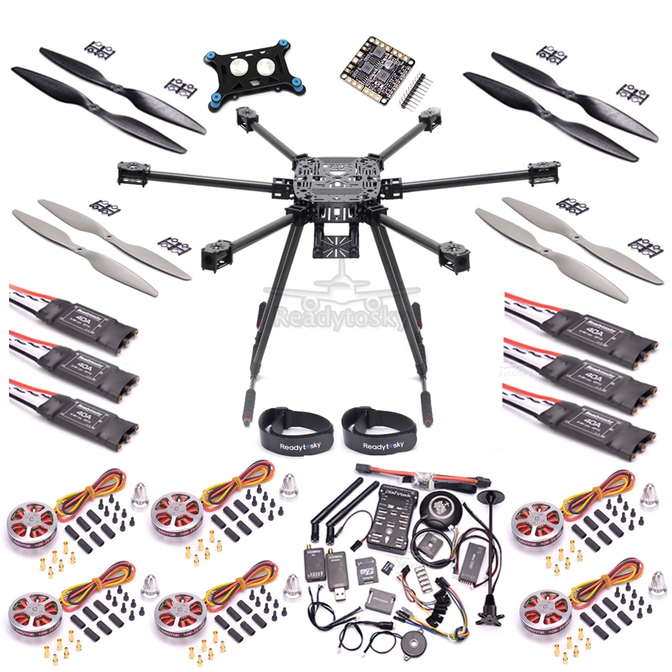 ZD850 полноуглеродное волокно 850 мм шестироторная рама PIX Pixhawk 2.4.8 летный Comtrol 5010 360KV