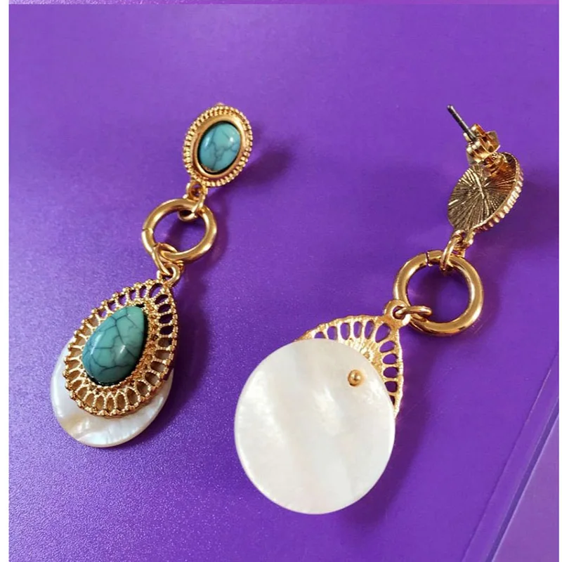 Женские серьги-гвоздики с подвесками из сплава | Украшения и аксессуары