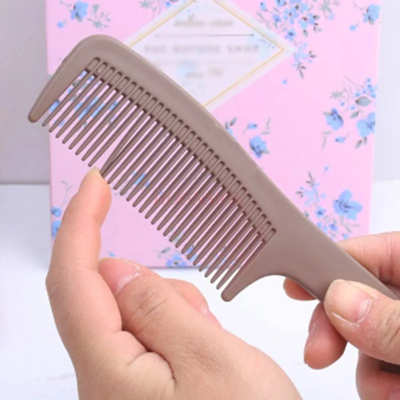 

Comb Hair Straight Combs Inside Buckle Plastic Anti Static Pear Head Hairbrush Hairdressing Supplies For Female Women Girl Sale