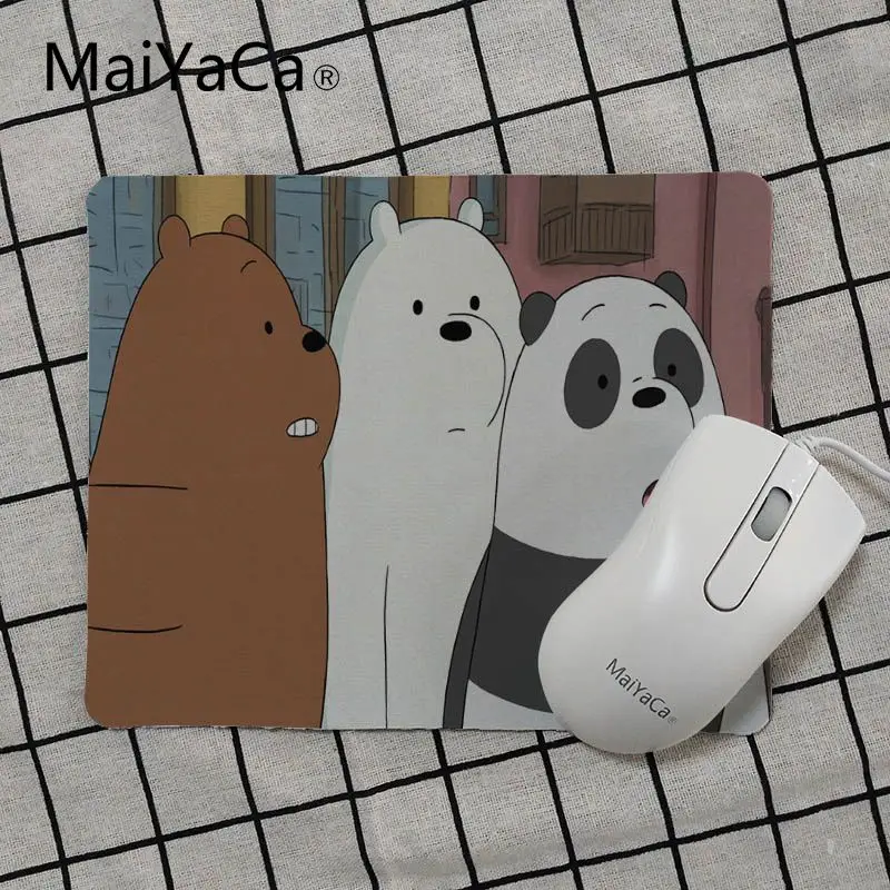 MaiYaCa Мы Голые Медведи уникальный настольный коврик игровой коврик для мыши Размер для 18x22 см 25x29 см маленький коврик для мыши - Цвет: No Lock Edge25x29cm