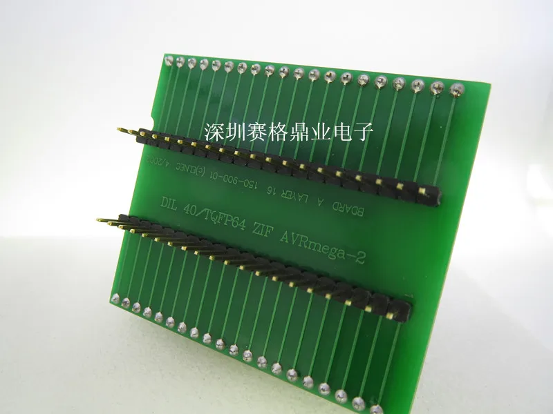 Оригинальное IC тестовое сиденье DIL40/TQFP64 AVRMEGA 2 ZIF горящая программа LQFP64 гнездо
