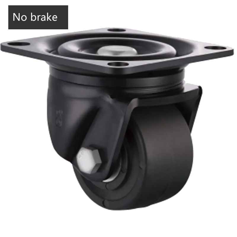 Universal caster Подшипник нагрузки 600 кг, 3 дюйма, низкая ролики/колеса с тормозом, для тяжелой тележки, станки, большой equipm, дома с вышивкой закрытых стежков/промышленная оборудования - Цвет: Universal caster