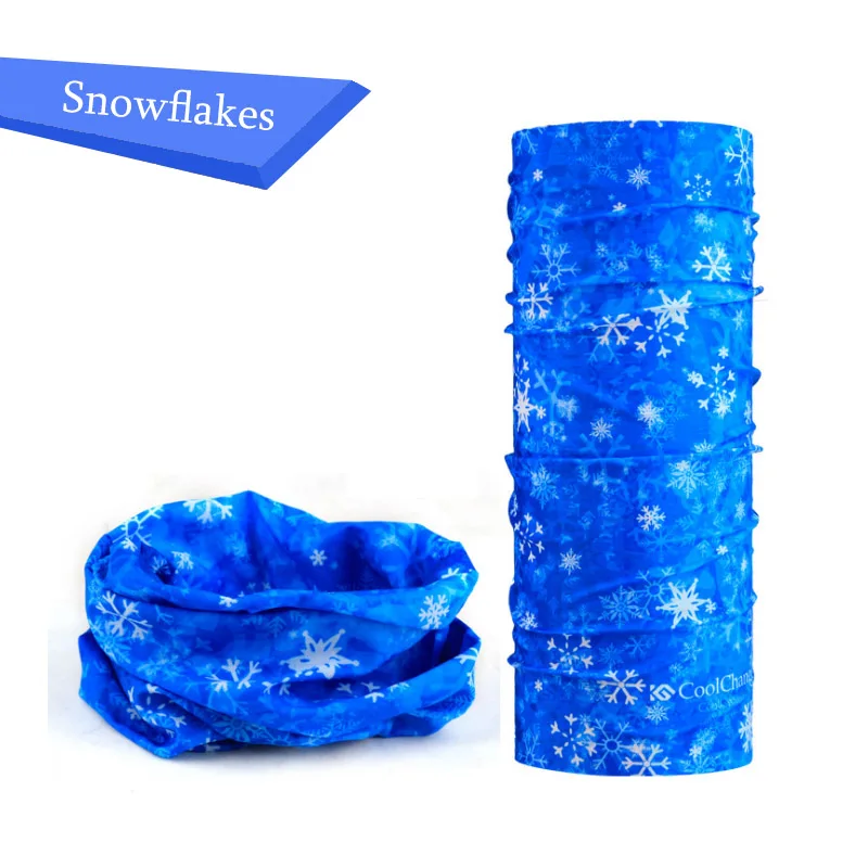 Snowflakes Банданы летние Buffe открытый Facemask Спорт Балаклава для велоспорта маска для рыбалки мотоцикл дизайн шарф солнцезащитный дышащий - Цвет: Snowflakes
