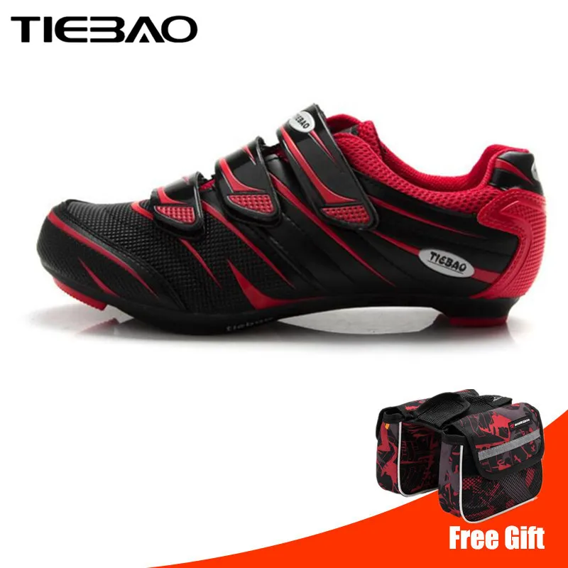 Tiebao дорожный обувь для велоспорта мужские самоблокирующиеся zapatillas ciclismo велосипед обувь Легкий шоссе замок спортивная обувь для тренировок