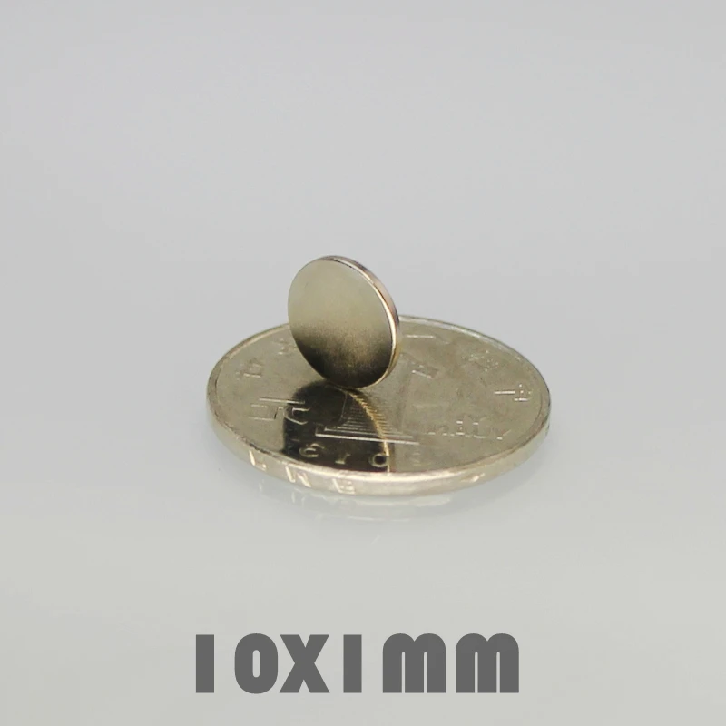 100/200/500 шт 10x1 мм неодимовый сильный магнит Неодимовый круглый N35 10*1 поисковый