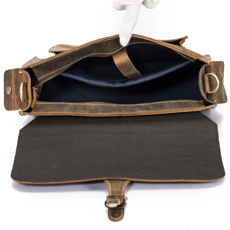 Международная торговля кожаная сумка мессенджер через плечо crazy horse в стиле ретро