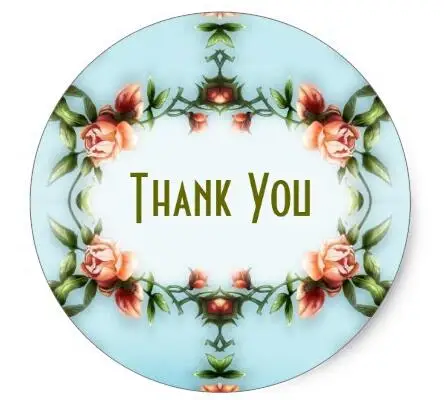 

Винтажные наклейки-уплотнения 1,5 дюйма thank you
