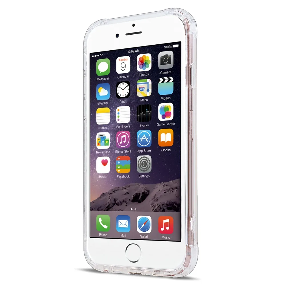 Шокопрочный прозрачный чехол из мягкого ТПУ для iPhone 6 Plus Slim Silicone Capa 8 7 Coque для iPhone 6s Fund on.