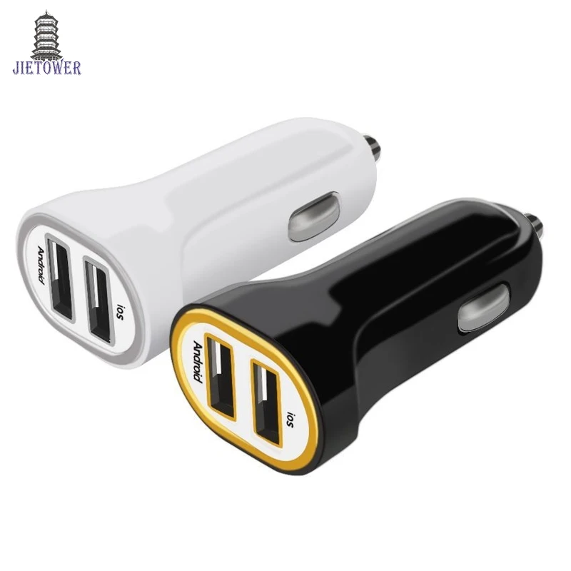 50 шт./лот 2018 Новинка 5 в А 2 порта 2USB мини двойной USB Автомобильное зарядное