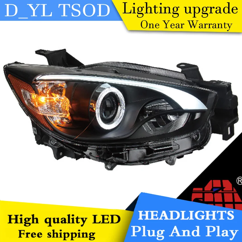 

Car Styling For Mazda CX-5 headlights 2013-2015 CX-5 led headlight Head Lamp led drl projector headlight H7 hid Bi-Xenon Lens