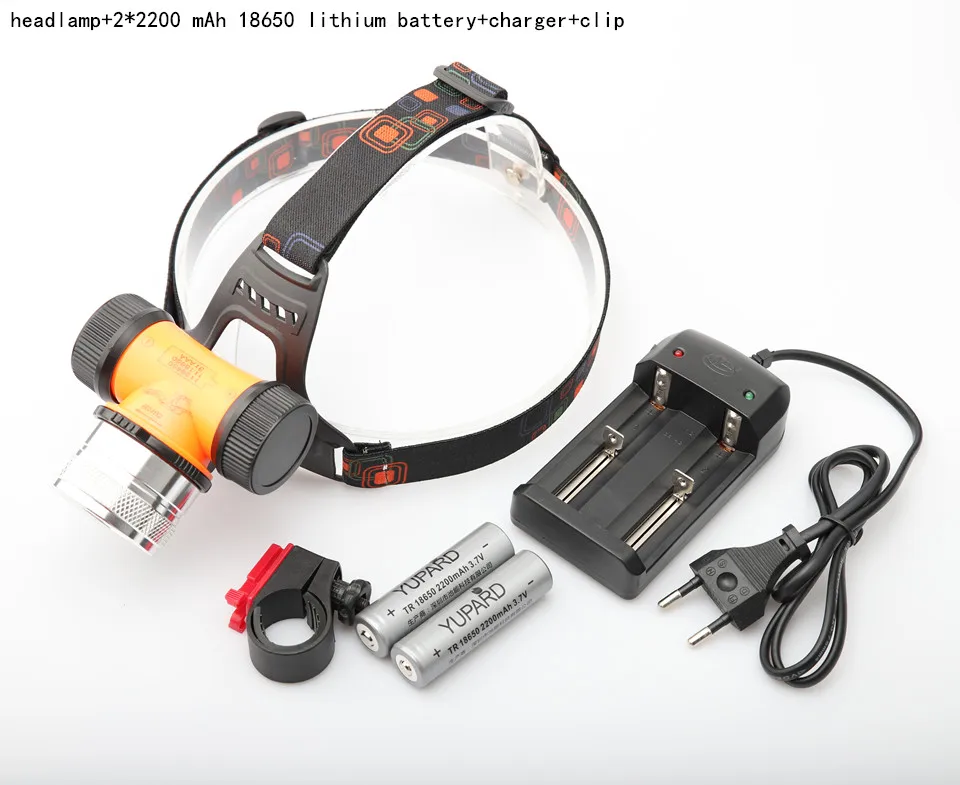 18650battery charger Двойной фитиль для подводного плавания водонепроницаемый флэш-светильник T6 светодиодный L2 светодиодный налобный фонарь подводный заполняющий светильник 26650 велосипедный головной светильник фонарь УФ - Испускаемый цвет: 18650battery charger
