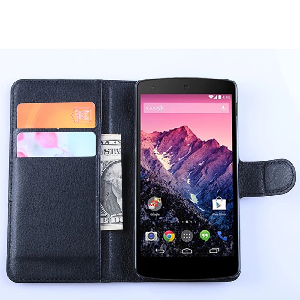 First-class Flip Cover Wallet PU leather case For LG Nexus 5 Phone cases for goole D820 D821 Bag cover |