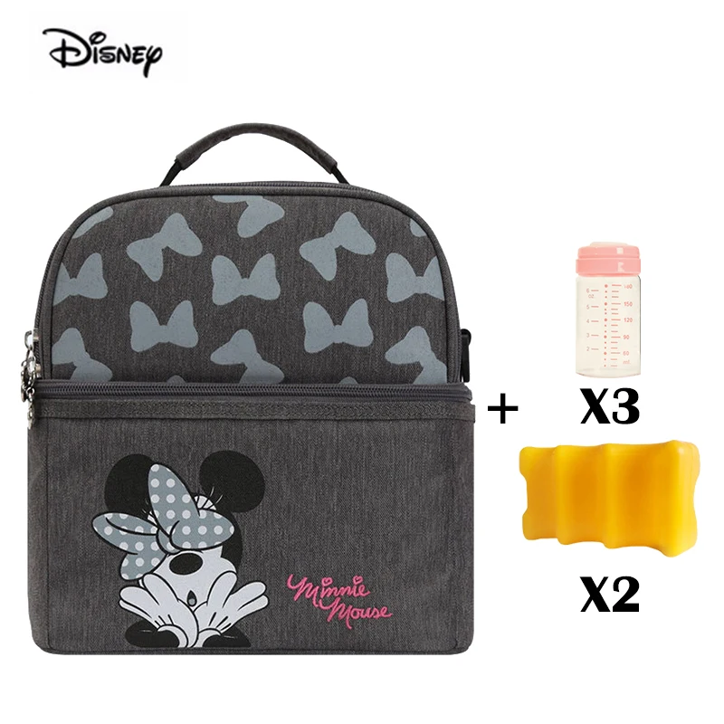 gray Disney сумка для мам многофункциональная сумка на плечо сумка для мамы беременная женщина бутылки пеленок матери и ребенка посылка диагональный рюкзак Для женщин - Цвет: gray