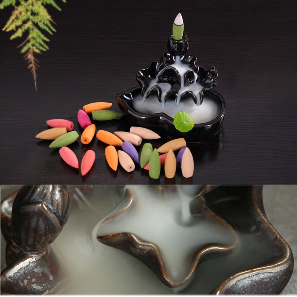 70 шт. конусы для ароматических благовоний розовая жасмин лаванда османтус Сакура