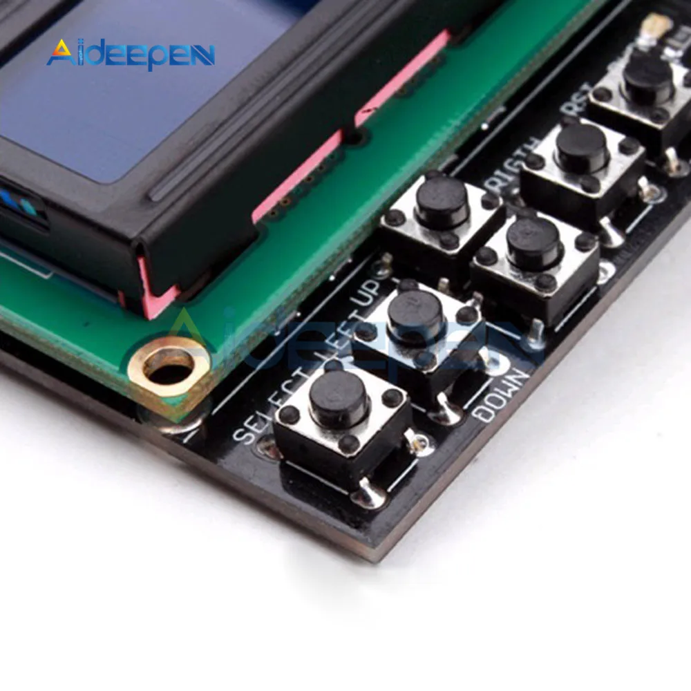 Плата расширения ЖК дисплея для Arduino регулируемая яркость 12C MCP23017 5 Клавиатура