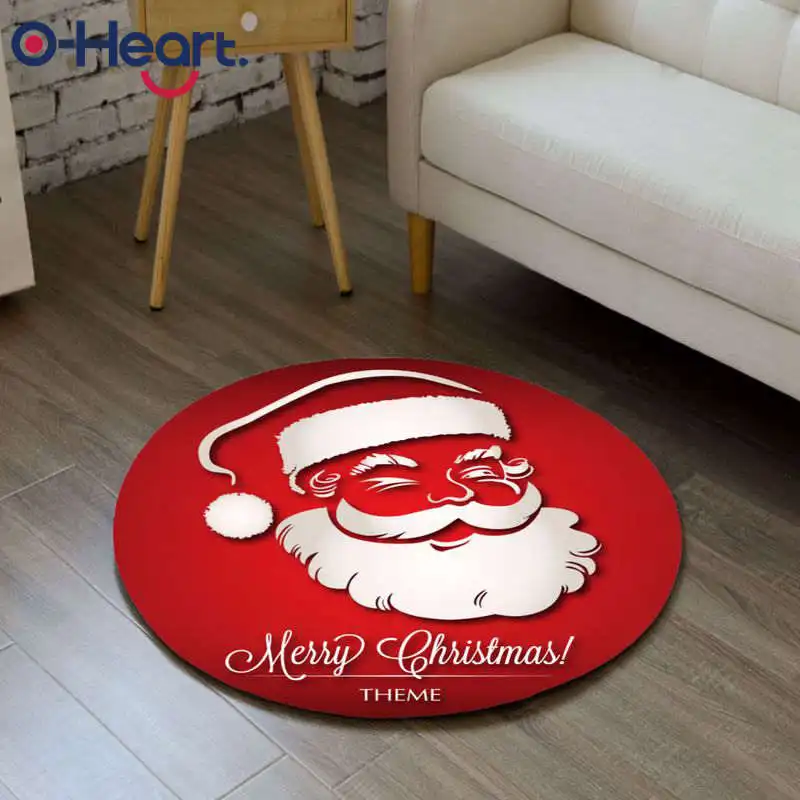 Нескользящий коврик для двери Merry Christmas фланелевый декор уличные рождественские