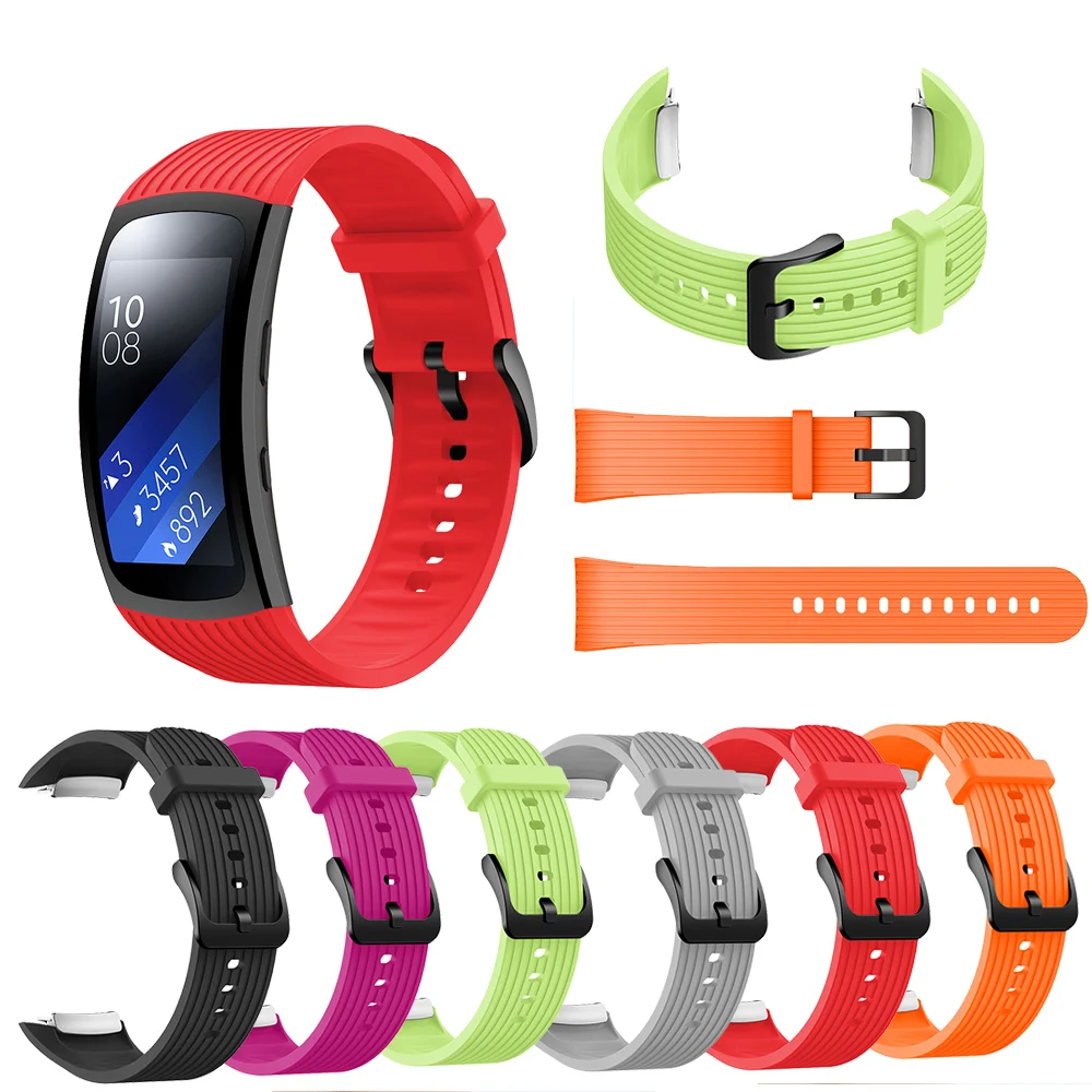 Для samsung gear Fit 2 Pro силиконовый ремешок для часов мужчин t wo мужской браслет Bands