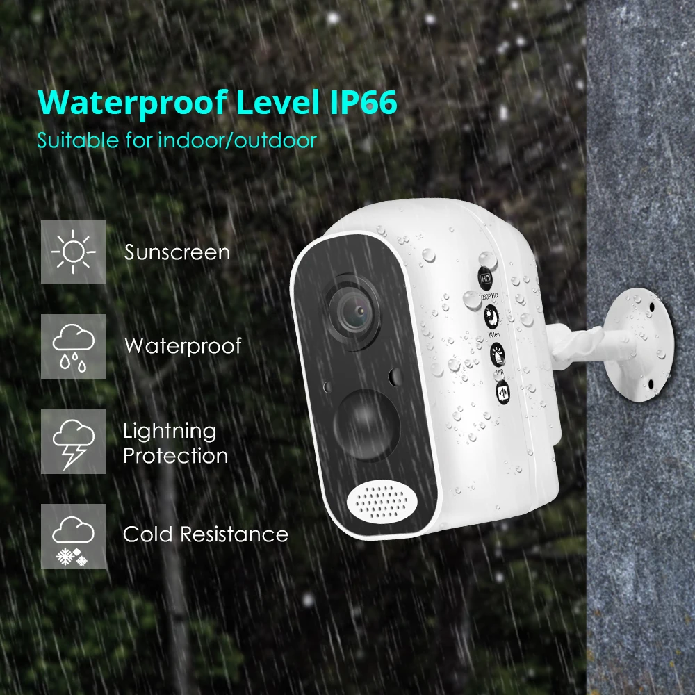 Hiseeu wifi Батарея Безопасности IP камера 1080P перезаряжаемая батарея питание HD