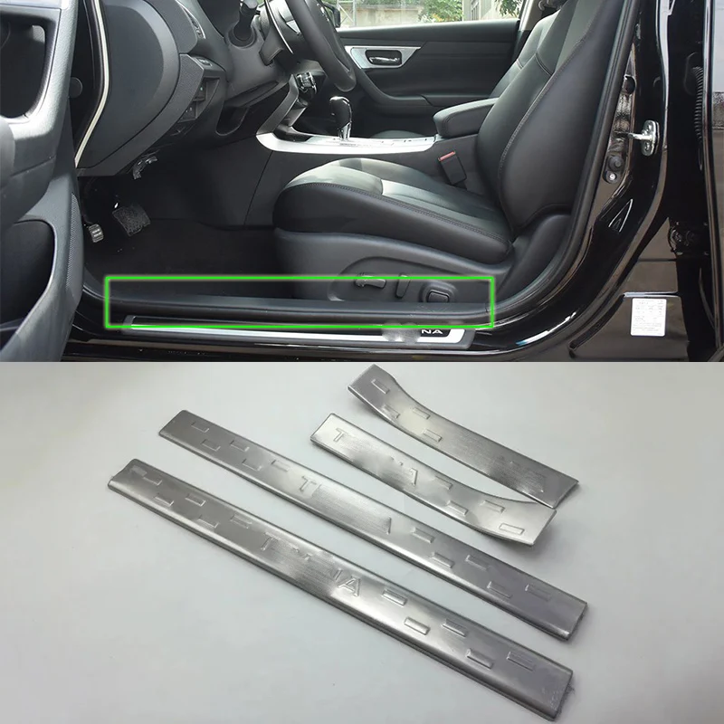 

Car Accessories Interior Stainless Steel Inner Door Sill Scuff Threshold Plate Cover Trim For Nissan Altima 2016