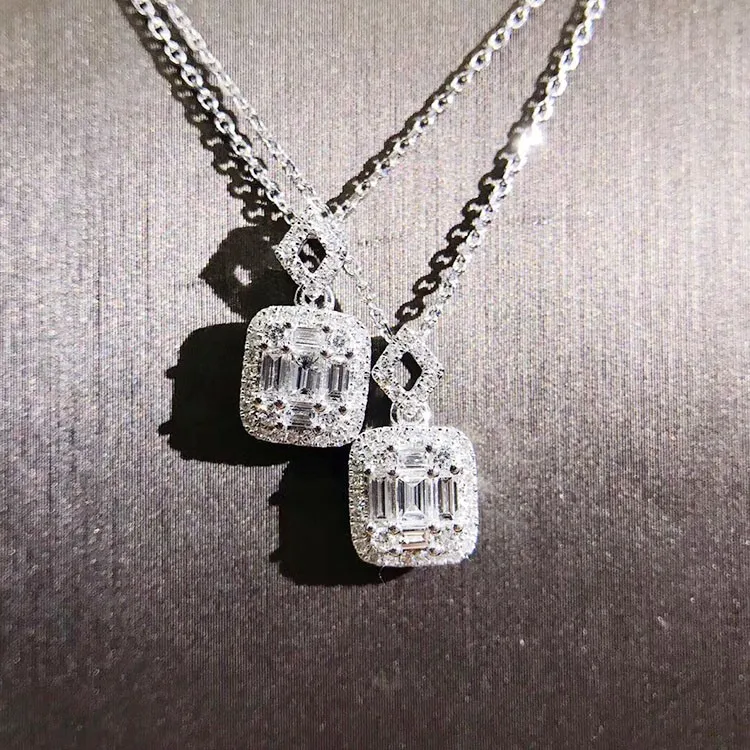Роскошная бижутерия уникальная ручная работа T Princess Cut 5A циркониевая квадратная
