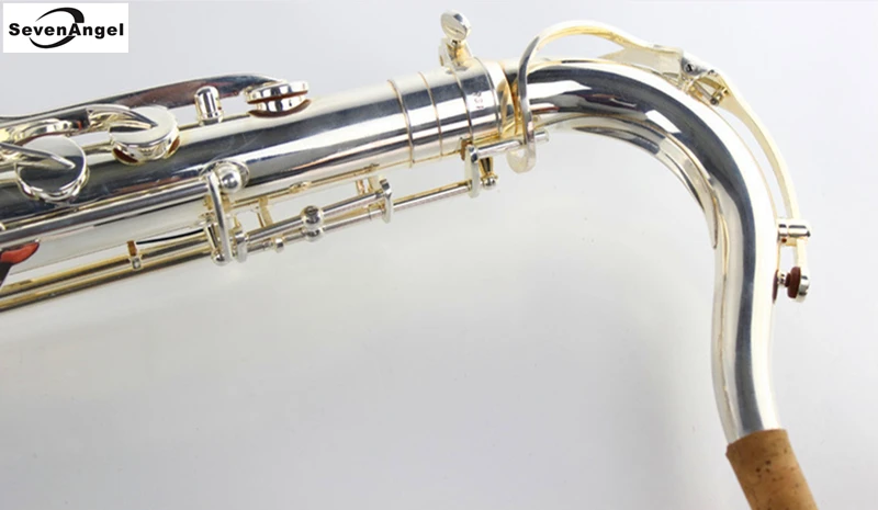 Тенор Bb Сакс духовой инструмент чистая Silve поверхности Sax западные инструменты