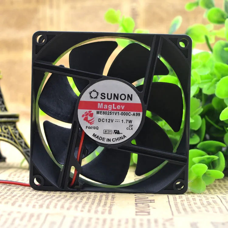 Тихий охлаждающий вентилятор SUNON 12 в 1 7 Вт 8 см 8025|Системы HVAC и запчасти| |