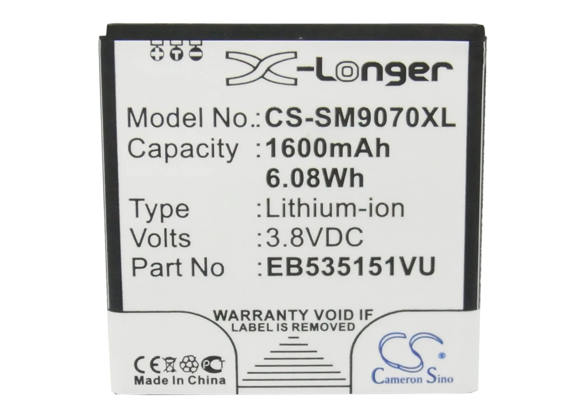 Cameron Sino 1600mAh батарея EB535151VU для Samsung Galaxy S Advance GT B9120 I659 i9070 i9070P SCH SGH W789|battery eb535151vu|1600mah