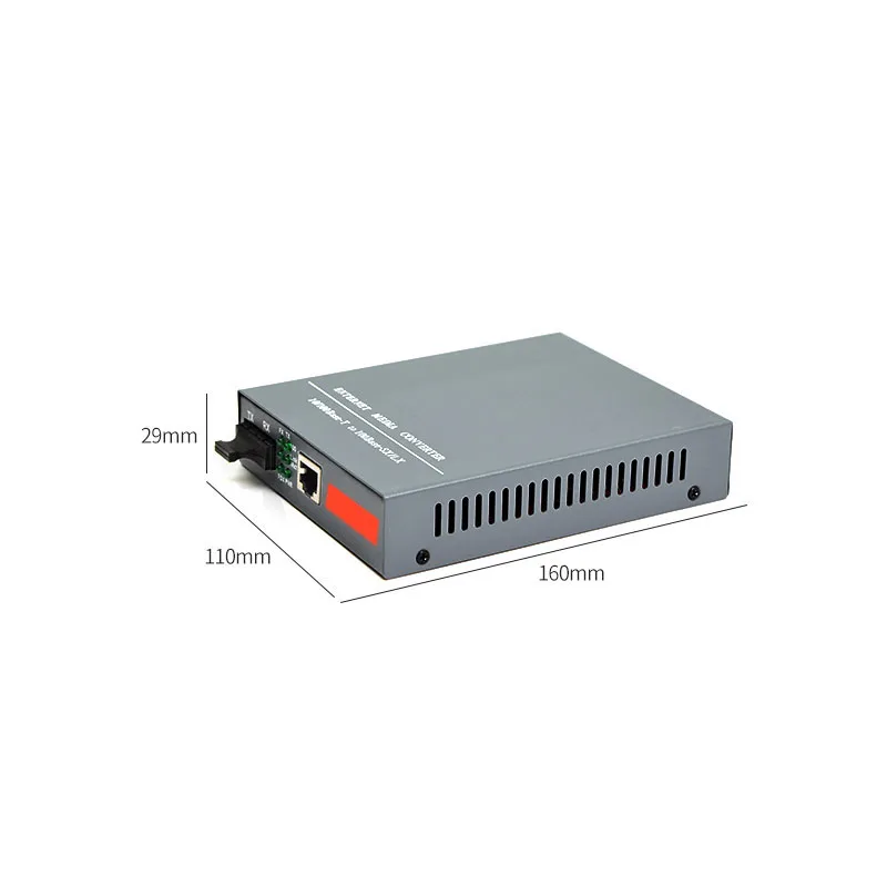 HTB-1100S оптический медиа конвертер 10/100 Мбит/с RJ45 Одномодовый Дуплекс волокно SC