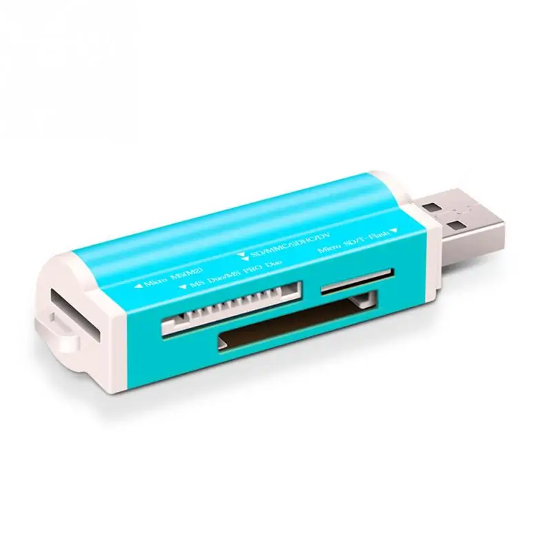 Мульти все в 1 Micro USB 2,0 считыватель карт памяти Адаптер для Micro HC TF M2 MMC MS PRO DUO кардридер