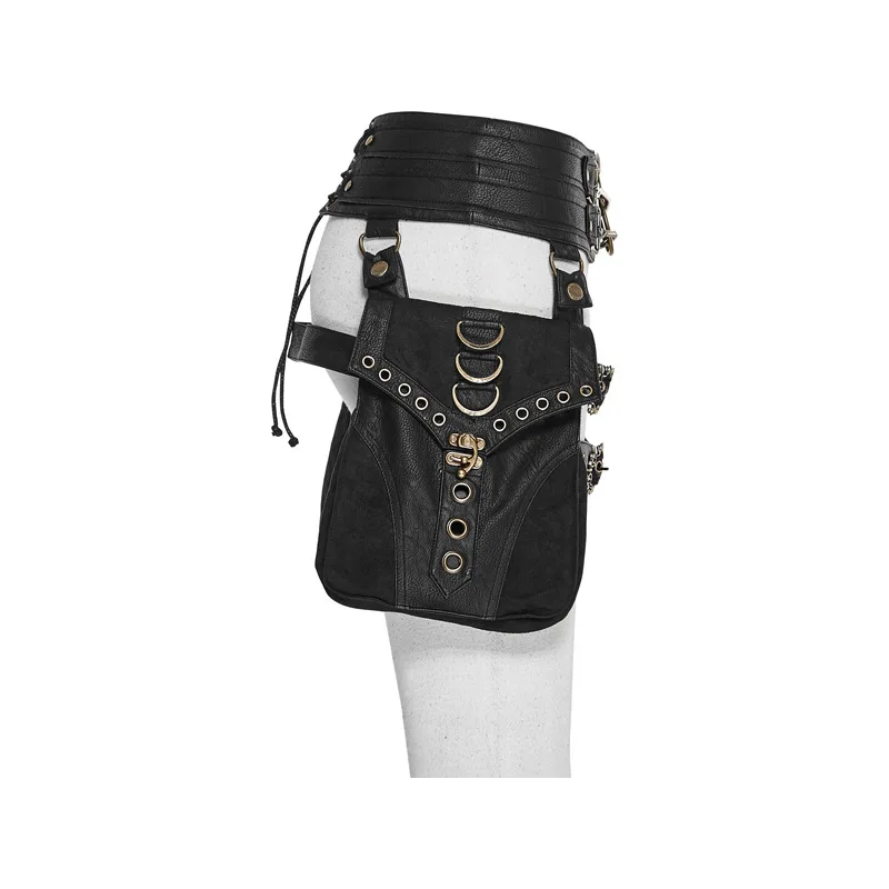 Norbinus Brand Designer Women's Steampunk Backpack PU Leather Backpacks For Women Motorcycle Shoulder Waist Bags Gothic Daypack | Багаж и