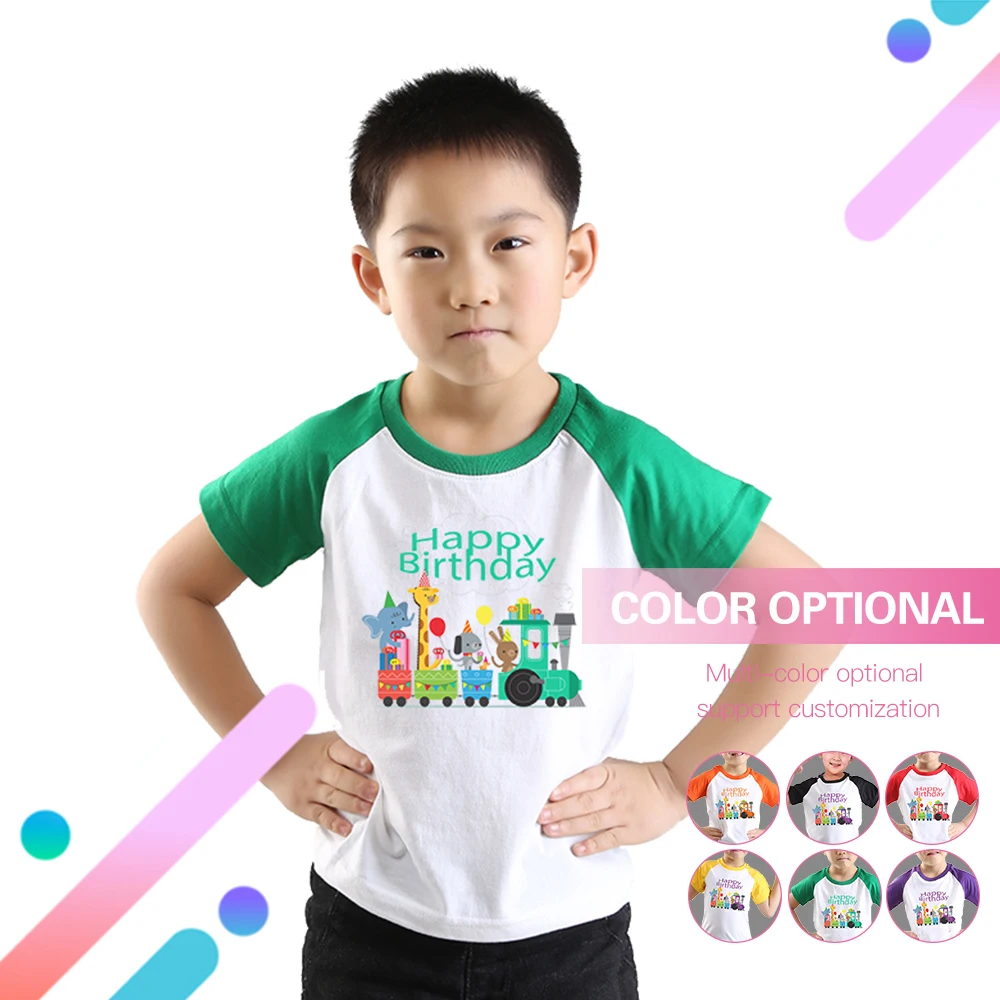 Футболка на день рождения футболка унисекс реглан Одежда для девочек одежда с