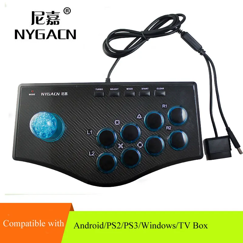 

USB Arcade Fight Stick Street Fighting Joystick Gamepad controller for PS3 / PC / Android, USB PC Street Fighter Arcade Game