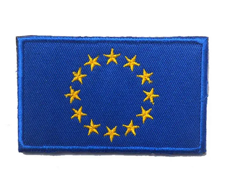 8 см x 5 см Европейский флаг Украина ЕС Чешский Ирландии Хорватия Шотландии России патчи 3D Флаг патч для куртка жан Одежда патчи