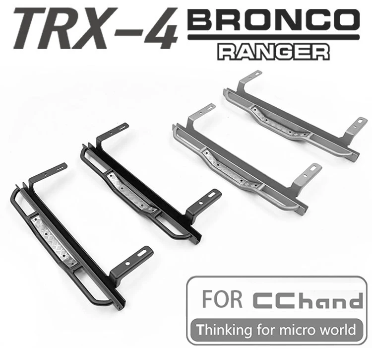 Металлическая боковая педаль ранчо для CC HAND BRONCO TRAXXAS TRX 4 Ford BRONCO|Детали и