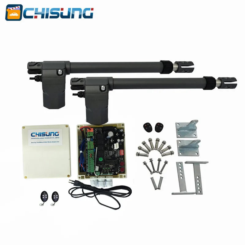 

Double Swing Arm Automatic Actuator Gate Door Opener DC Motor 2 Remotes