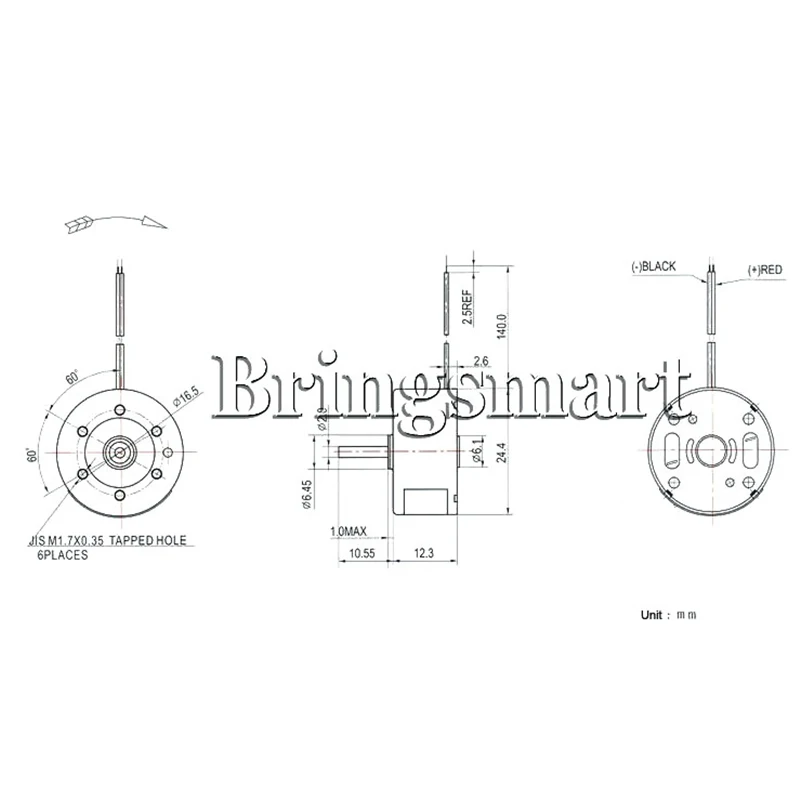 Bringsmart RF300 мощный вибрирующий микро вибромотор высокоскоростной Мини Мотор