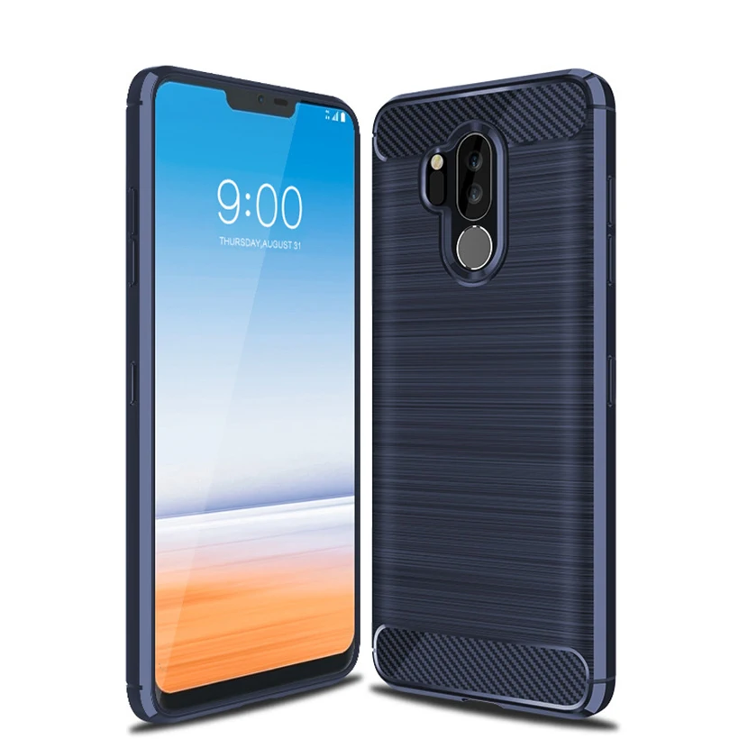 for LG Q9 one case Free shipping. Military drop metal brushed TPU soft cover fundas |