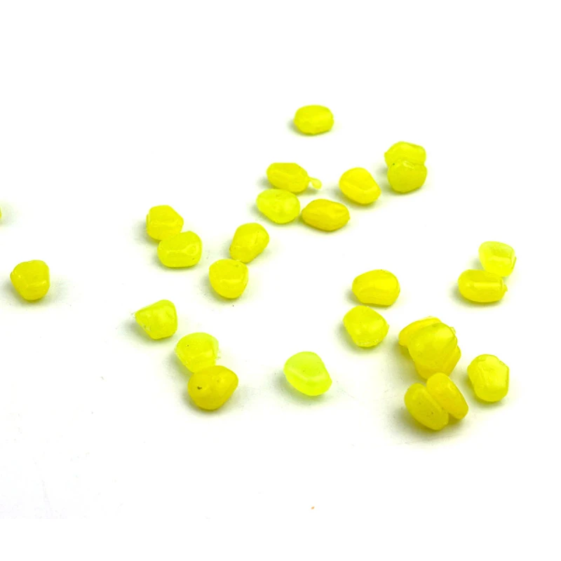 100PCS/Lot Fishing Floating Pop up coarse corn lure for Carp Soft fishing smell Yellow Corn Baits | Спорт и развлечения